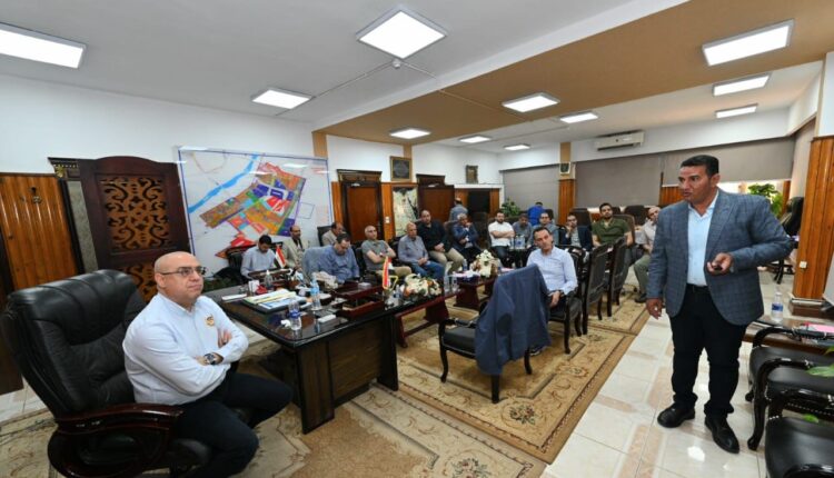 اجتماع وزير الاسكان بمقر جهاز مدينة بنى سويف الجديدة