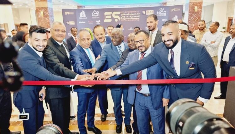 جانب من افتتاح المعرض العقاري المصري السوداني