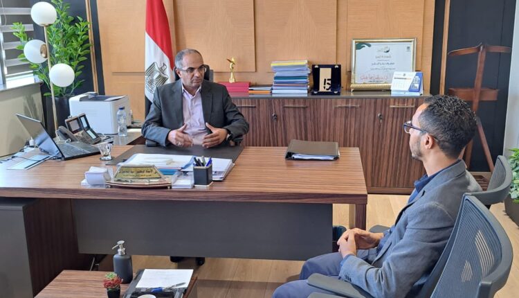 خلال لقاء الدكتور سيد اسماعيل بالدكتور أحمد عبد القادر