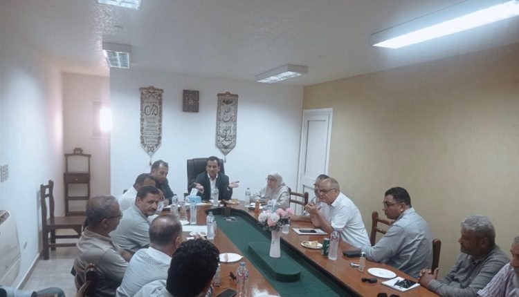 جانب من اجتماع رئيس جهاز العاشر من رمضان