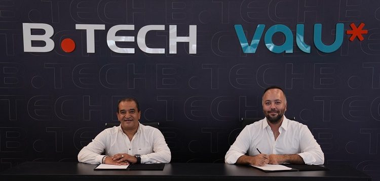 جانب من توقيع بروتوكول تعاون بين «بي تك» مع «ڤاليو»