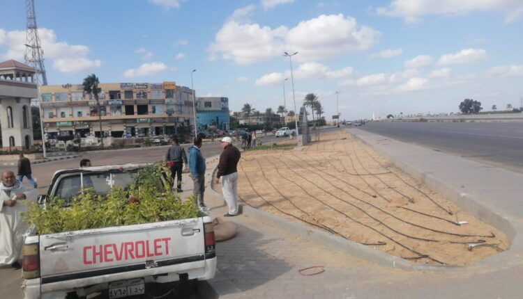 استكمال أعمال التجميل بمدينة النوبارية الجديدة