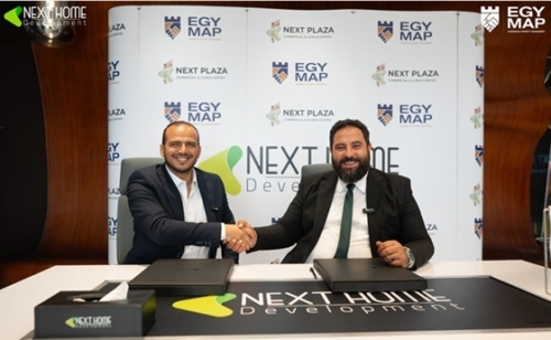 شركة «Next Home» توقّع شراكة استراتيجية مع «Egy map» لإدارة وتأجير الوحدات التجارية بـ «Next Plaza»